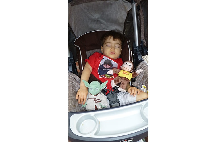 James Russell asleep — 2015 Boston Overnight