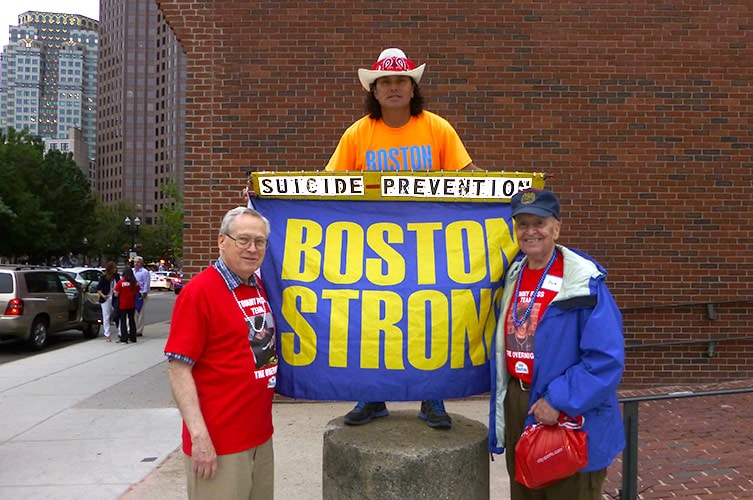 Boston Strong banner — 2015 Boston Overnight