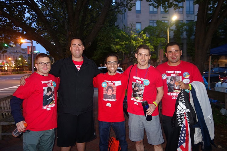 Five friends — 2015 Boston Overnight