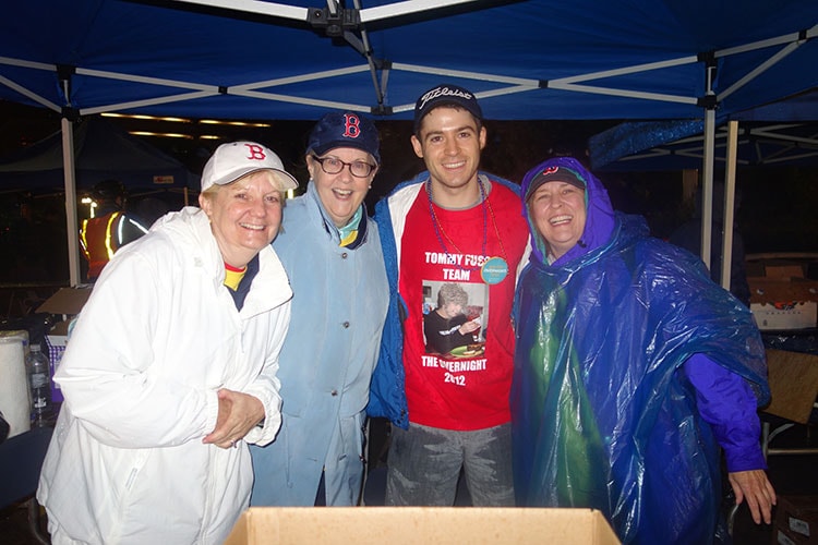 Danny and crew at Rest Stop 3 — 2015 Boston Overnight