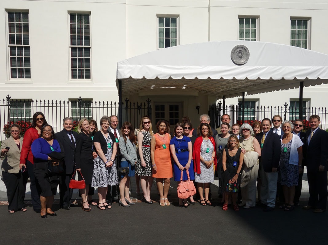 AFSP staff and volunteers at White House staff meeting, 2013