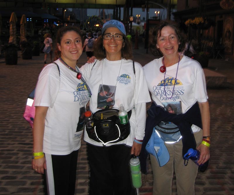 The Tommy Fuss Team near dawn during the 2007 NYC Overnight Walk