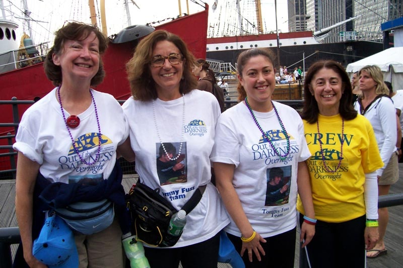 The Tommy Fuss Team at dusk during the 2007 NYC Overnight Walk