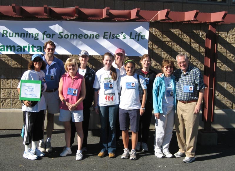 Tommy Fuss Team at the Samaritans 5K Walk, Boston, September 29, 2007