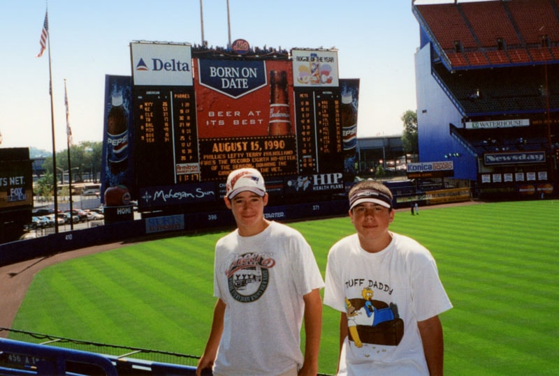 Tommy at Yankee Stadium, 2002