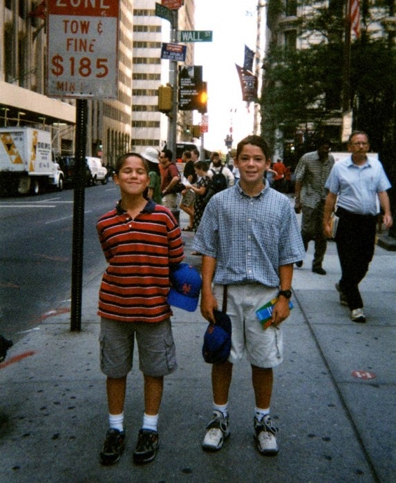 Tommy and Dan on Wall Street, 1998